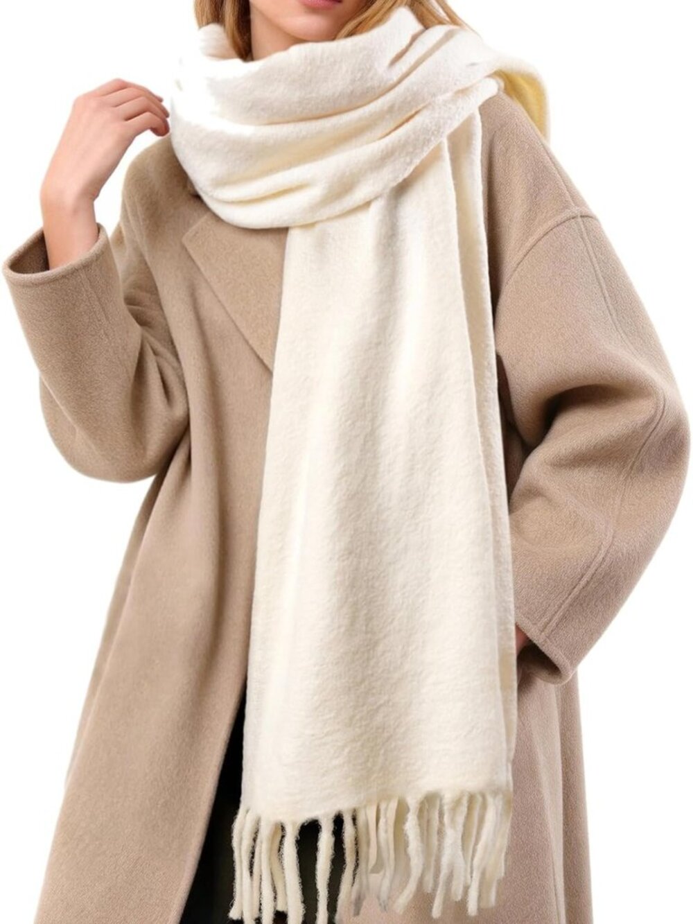 Cozy Soft Warm Blanket Scarf for Women & Men - Thick Winter Shawl Accessory